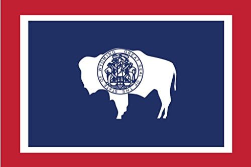 JMM Iparágak Wyoming Zászló WY Vinyl Matrica Az Egyenlőség Cowboy Állami Kocsi ablakán Lökhárító 2-Pack 5-Hüvelyk 3-Hüvelyk