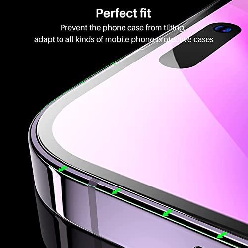 Jeges Pajzs 3-Pack képernyővédő fólia iPhone 14 PRO Max (6.7, 2022), Könnyű Telepítés Készlet, 9H Prémium Őr, 3X Összetörik