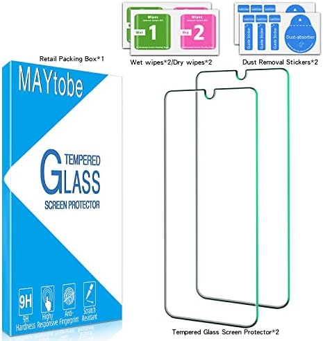 MAYtobe [2 Csomag] Tervezték LG Stylo 6 Edzett Üveg képernyővédő fólia - Buborék Szabad, Anti Karcolás, az Ügy Barátságos
