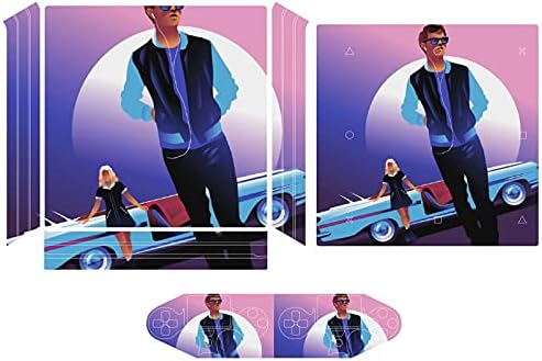 Baby Driver Vezérlő Bőr Playstation 4 Vinyl Matrica, Tartozékok Por Ellenálló Játék Dekoráció Lány
