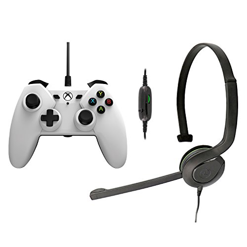 PowerA Vezetékes Vezérlő (Fehér) & Chat Headset Kit - Xbox