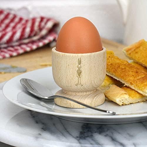 Azeeda 'Magas Húsvéti Nyuszi' Fából készült tojástartó (EC00022812)