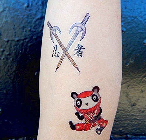 Prémium Ninja Tetoválás, Karate Parti Kellékek, Ideiglenes Tetoválás