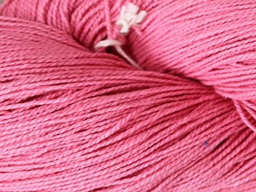 A Design Kosárba Világos Rózsaszín, egyszínű Pamut Csipke Súly 2 RÉTEGŰ Hímzés Szál Barátság Karkötő Szál Fogselymet Karkötő