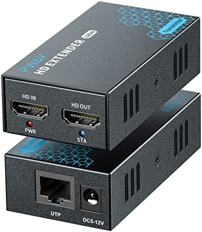 PW-DT243 HDMI Extender Over IP, 1080p Át 394ft (120m) Ethernet Cat5e/6 Kábel, 1, hogy a Sok Több, mint Gigabit Switch, Hálózati
