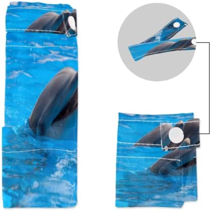 Aranyos Óceán Állat a Delfin Nedves-Száraz Táska 2 Csomag Cipzár,Tenger Téma Ruhát, Táskát Szervező Tok Vízálló Újrafelhasználható