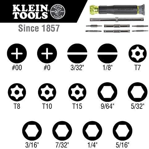 Klein Eszközök 1019 Klein Kurve Vezeték Sztriptíz/Crimpelhető/Vágó & 32314 Elektronikus Csavarhúzó, 14-in-1 8 Precíziós Tippek,