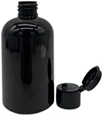 Természetes Gazdaságok 4 oz Fekete Boston BPA MENTES Üveg - 6 db Üres utántölthető tartály - Illóolajok tisztítószerek -