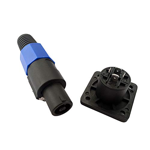 Hangszóró Csatlakozó Rögzítő Dugó Csatlakozó 4 Pin Férfi Kompatibilis Audio Adapter Kék