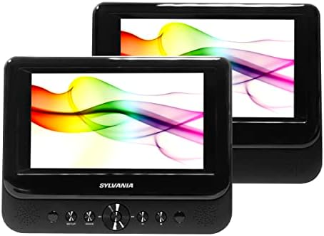 Sylvania SDVD7750 Dual 7 Colos Hordozható LCD-DVD Lejátszó - Fekete