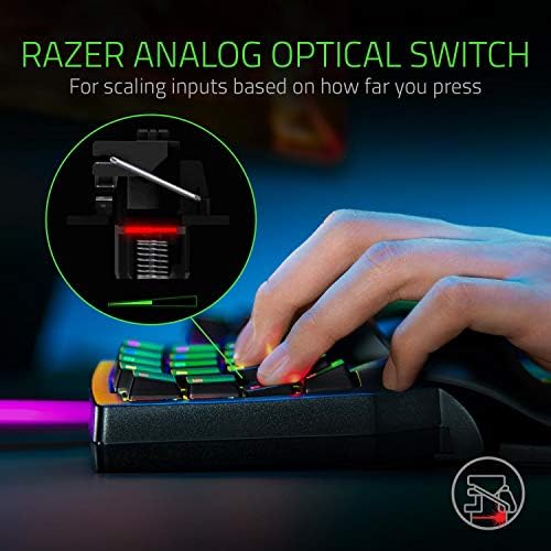 Razer Tartarosz Pro Gaming Billentyűzet: Analóg-Optikai Kulcs Kapcsolók - a Klasszikus Fekete & Gaming Mouse Bungee v2: Drag-Ingyenes