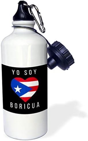 3dRose Yo Soy Boricua - Imádom a Puerto Rico - én Puerto ricó-i Szív. - Vizes Palack (wb-372742-1)