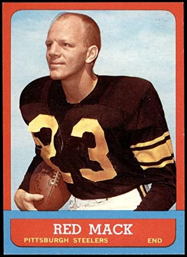 1963 Topps 125 Piros Mack Pittsburgh Steelers (Foci Kártya) EX/MT+ Steelers Notre Dame