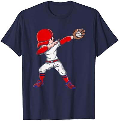 Dabbing Baseball Játékos, Fiúk Rajz A Baseball Labdát, T-Shirt