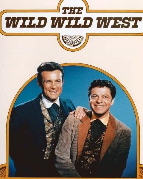 A Wild Wild West TV-sorozat Robert Conrad Ross Martin & show logó 5x7 fotó