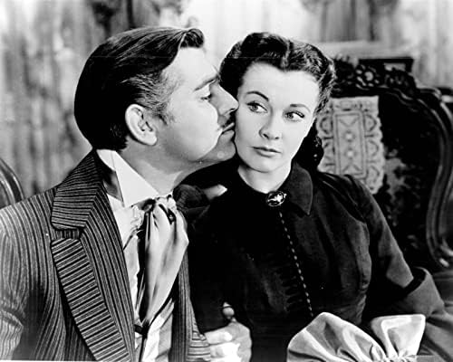 Elfújta A Szél Clark Gable megcsókolja Vivien Leigh arcán 5x7 hüvelyk fotó