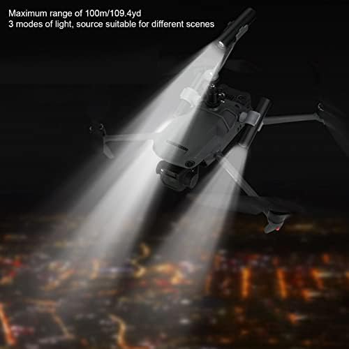 KOSDFOGE Drón Villogó Fény, Alumínium Ötvözet ütközésvédelem Drón Fény Éjszakai Repülés Flash Fényszóró, Állítható Kettős
