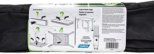 Camco Összecsukható Bambusz Asztal, Alumínium Lábakkal | Természetes Bambusz Felső | Könnyű a Hozzáadott Hordozhatóság (51895)