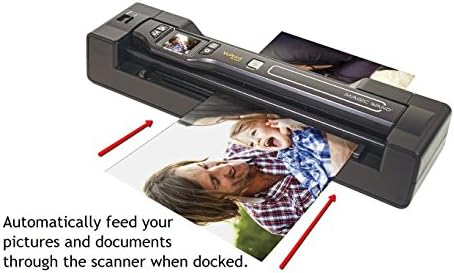 Vupoint Varázspálca Dokumentum/Fotó 2 az 1-ben Hordozható Szkenner & Auto-Feed Dock, 1.5 Előnézeti LCD 1200 DPI, Újratölthető