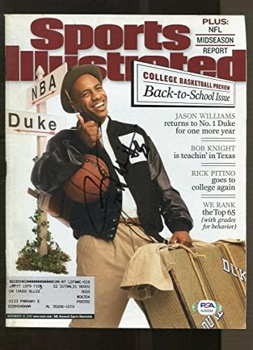 Jason Williams Aláírt 2001-Ben a Sports Illustrated 11/19 Dedikált Herceg PSA/DNS - Dedikált NFL Magazinok