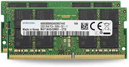 Sam Eredeti 64 gb-os (2x32GB) DDR4 2666MHz PC4-21300 SODIMM 2Rx8 CL19 1.2 v Laptop Memória bővítés, Notebook DRAM-RAM M471A4G43MB1-CTD