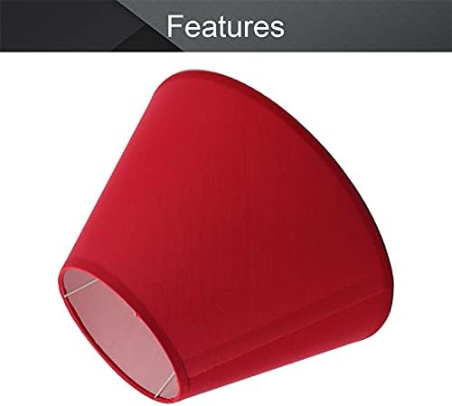 Lámpabúra,Szövet állólámpa Árnyékban E27 Bázis UNO Stílus Adpter az E14 Alap Szövet Kézzel Készített (Piros)