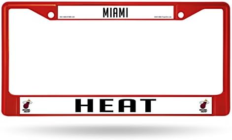NBA Rico Ágazatok Standard Króm Rendszámtábla Keret, Miami Heat