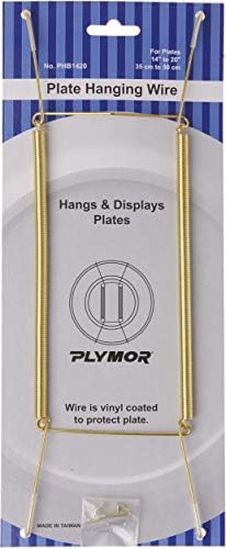 Plymor Fényes Arany Kivitelben Falra Szerelhető Lemez Akasztó, 11 H x 3.5 W x 0.5 D (Lemezek 14 - 20)