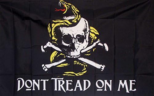 Ne taposs Rám Gadsden Zászló 3 X 5' Kalóz Téma Banner