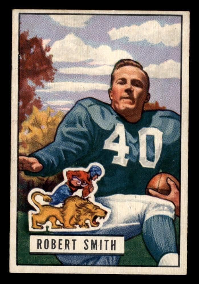 1951 Bowman 101 J Robert Smith Detroit Lions (Foci Kártya) EX/MT Oroszlánok Tulsa/Iowa