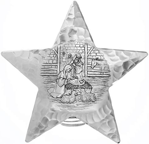 Wendell augusztus Forge Betlehem Csillaga csúcsdíszt, 10 Magas – A Klasszikus Star Jeleníti meg a Karácsonyi Csoda – Érzékelő