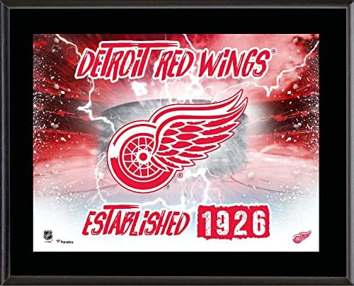 Detroit Red Wings 10.5 x 13 Szublimált Vízszintes Csapat Logó Emléktábla - NHL Csapat Plakkok, valamint Kollázsok