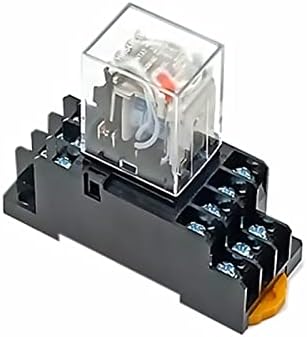 ZLAST 1Set Teljesítmény Relé Tekercs Általános DPDT Micro Mini Elektromágneses Relé Kapcsoló Aljzat Bázis LED AC 110/220V