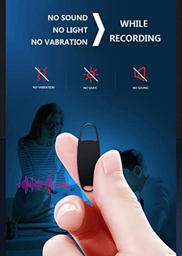BHVXW Kulcstartó, USB Hang Aktivált Mini Hangrögzítő Diktafon Szakmai Felvétel MP3 Flash Meghajtó Digitális Audio Felvétel